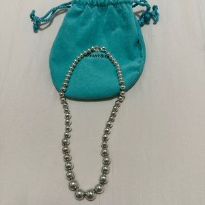 Tiffany & Co  graduated ball necklace - excellent condition